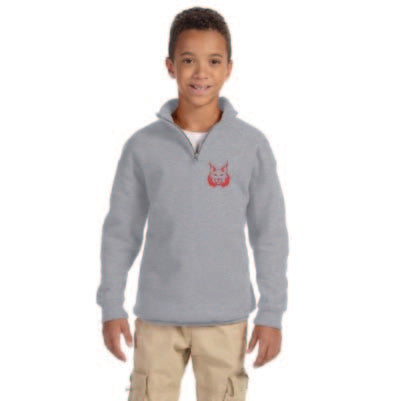 Spiritwear New Poly Layer Quarter Zip- Grey